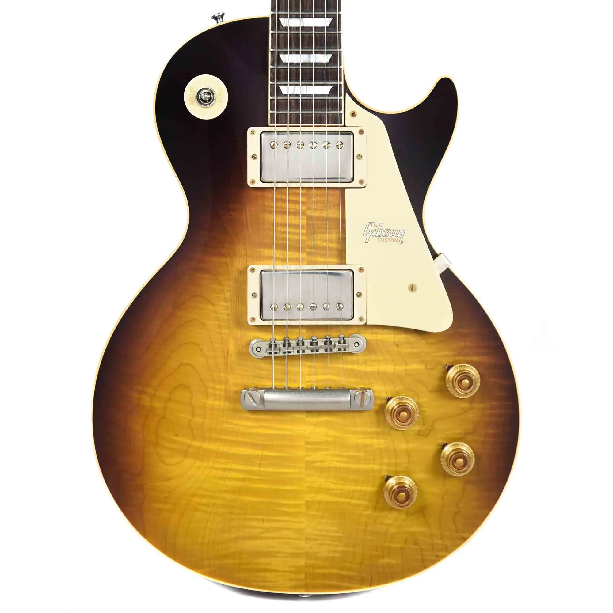 Gibson Custom Les Paul Standard Plain Top Kindred Burst Fade VOS w/Carmelita Neck