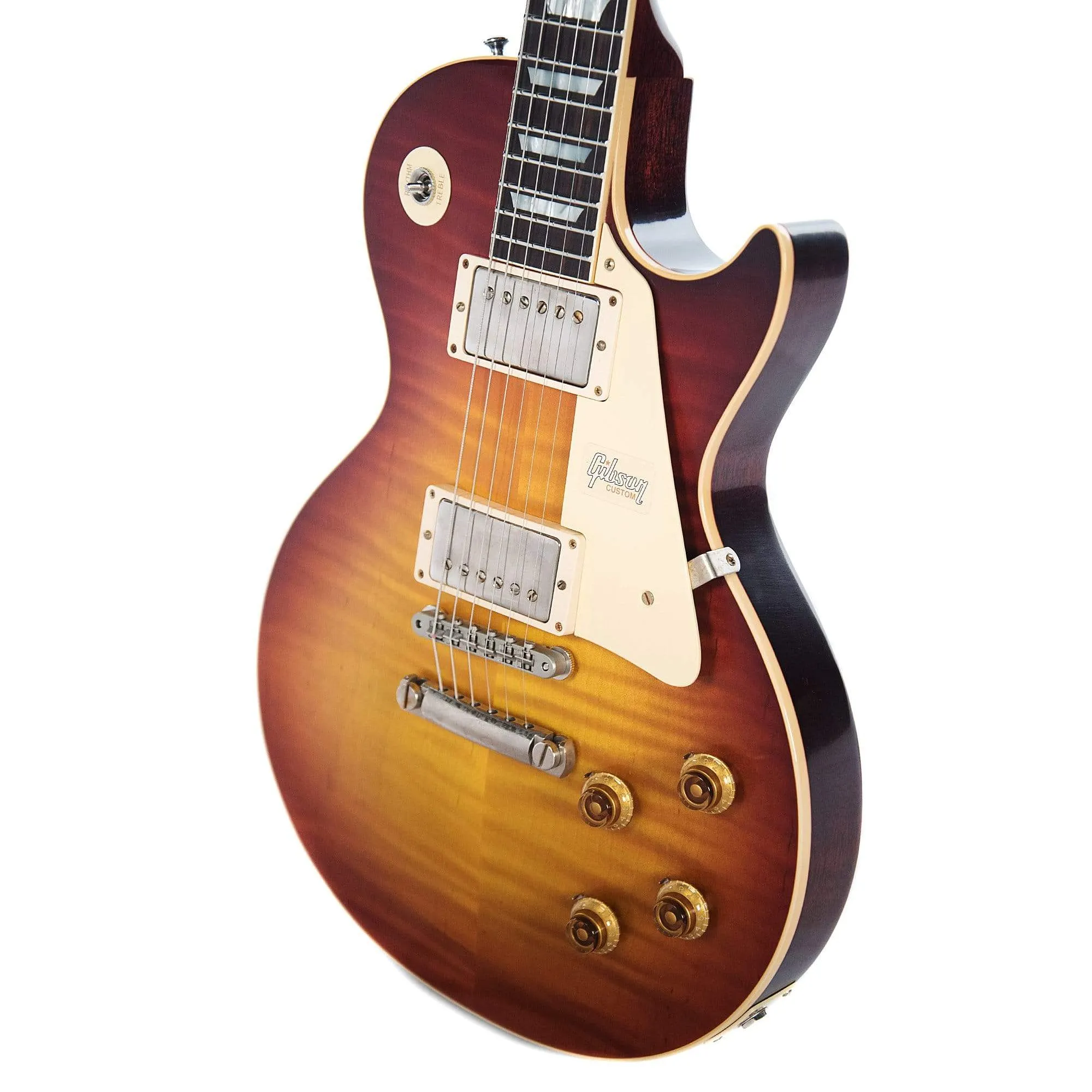 Gibson Custom Les Paul Standard Plain Top Red Sky Fade VOS w/Carmelita Neck