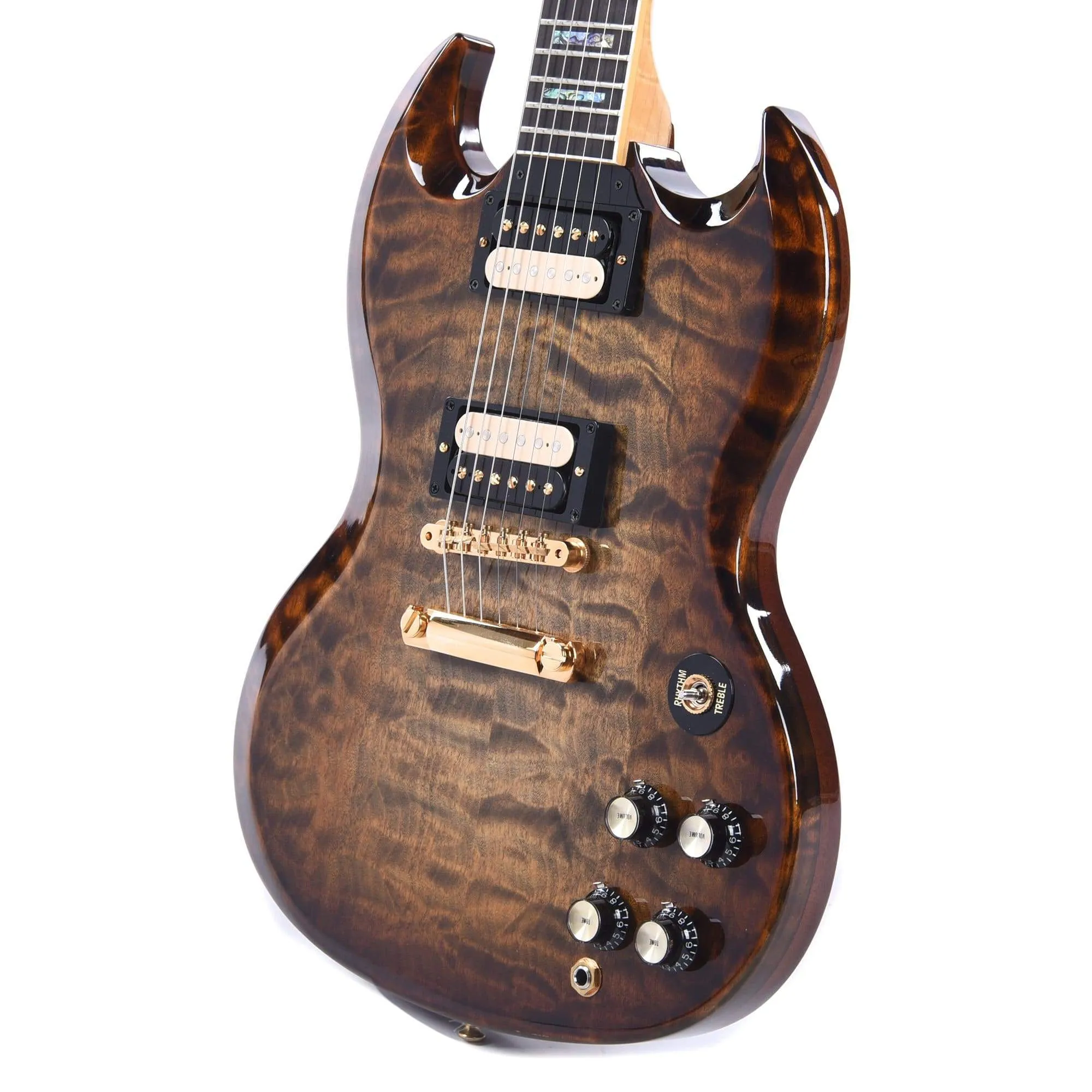 Gibson Custom SG Custom Exotic Quilted Top Whiskey Cobra Burst Gloss NAMM Show Display