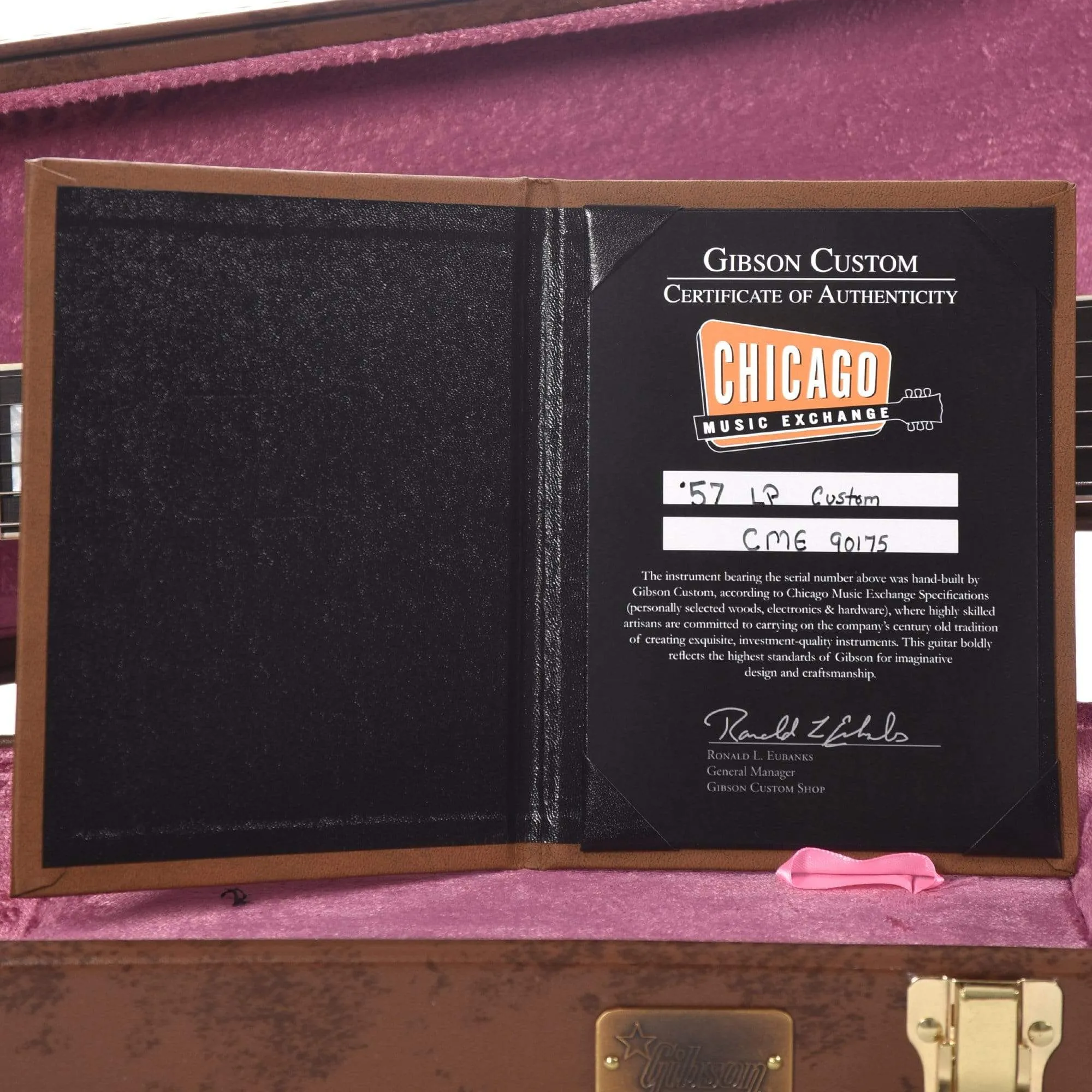 Gibson Custom Shop 1957 Les Paul Custom 3-Pickup Ebony VOS