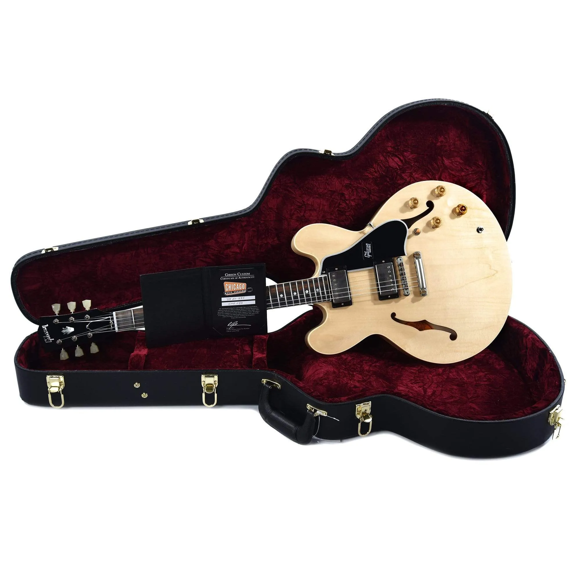 Gibson Custom Shop 1959 ES-335 Natural VOS NH w/Brazilian Rosewood Fingerboard