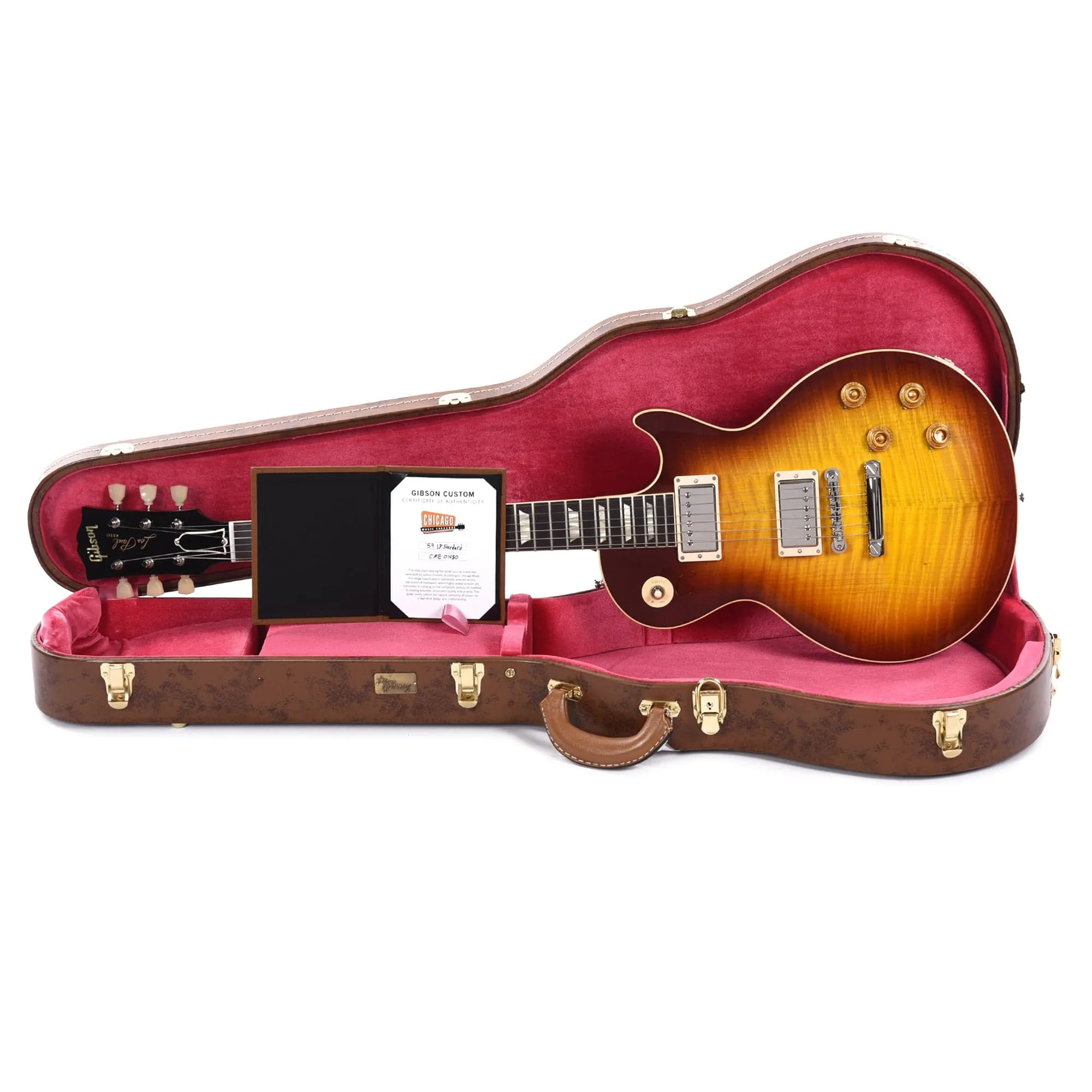 Gibson Custom Shop 1959 LP Standard "CME Spec" Royal Tea Burst Gloss w/59 Carmelita Neck