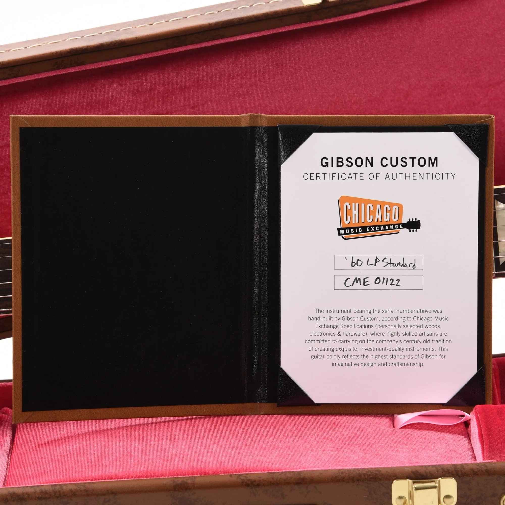 Gibson Custom Shop 1960 Les Paul Standard "CME Spec" Factory Burst