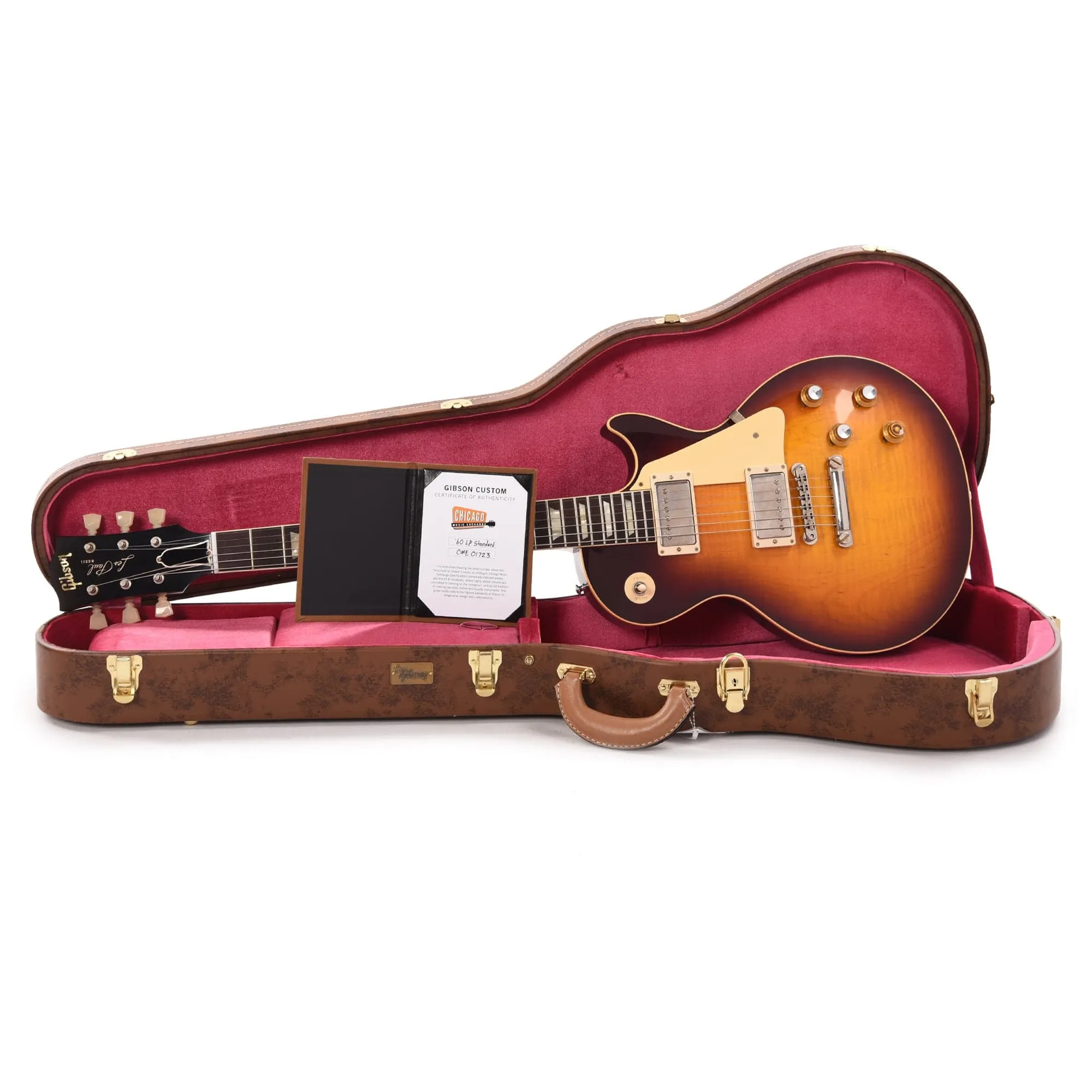Gibson Custom Shop 1960 Les Paul Standard "CME Spec" Washed Bourbon Burst VOS w/60 V2 Neck