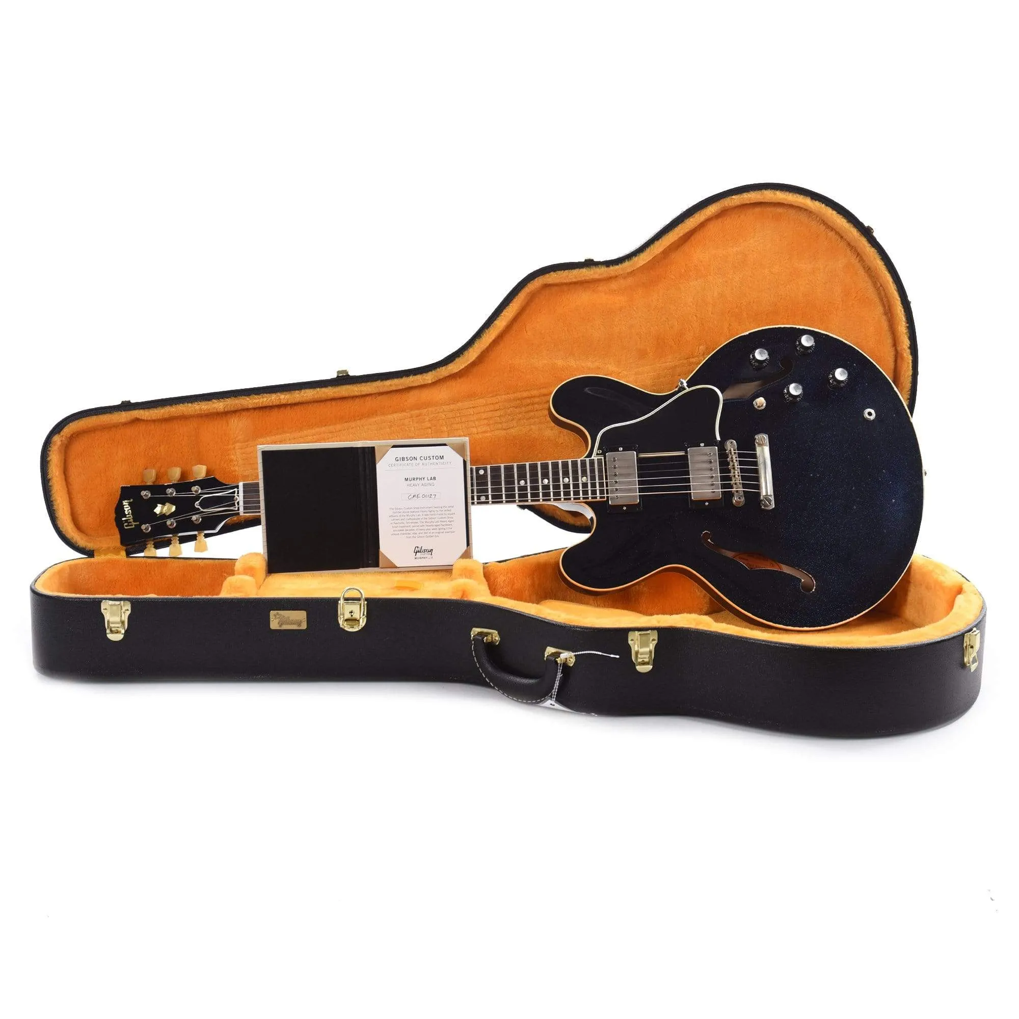 Gibson Custom Shop 1961 ES-335 Reissue "CME Spec" Antique Brunswick Blue Sparkle Murphy Lab Heavy Aged
