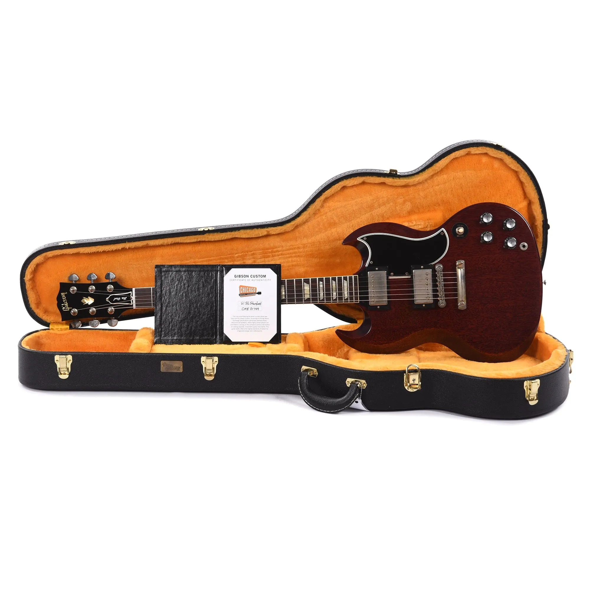 Gibson Custom Shop 1961 Les Paul SG Standard "CME Spec" VOS Antique Cherry Red w/Stop Bar