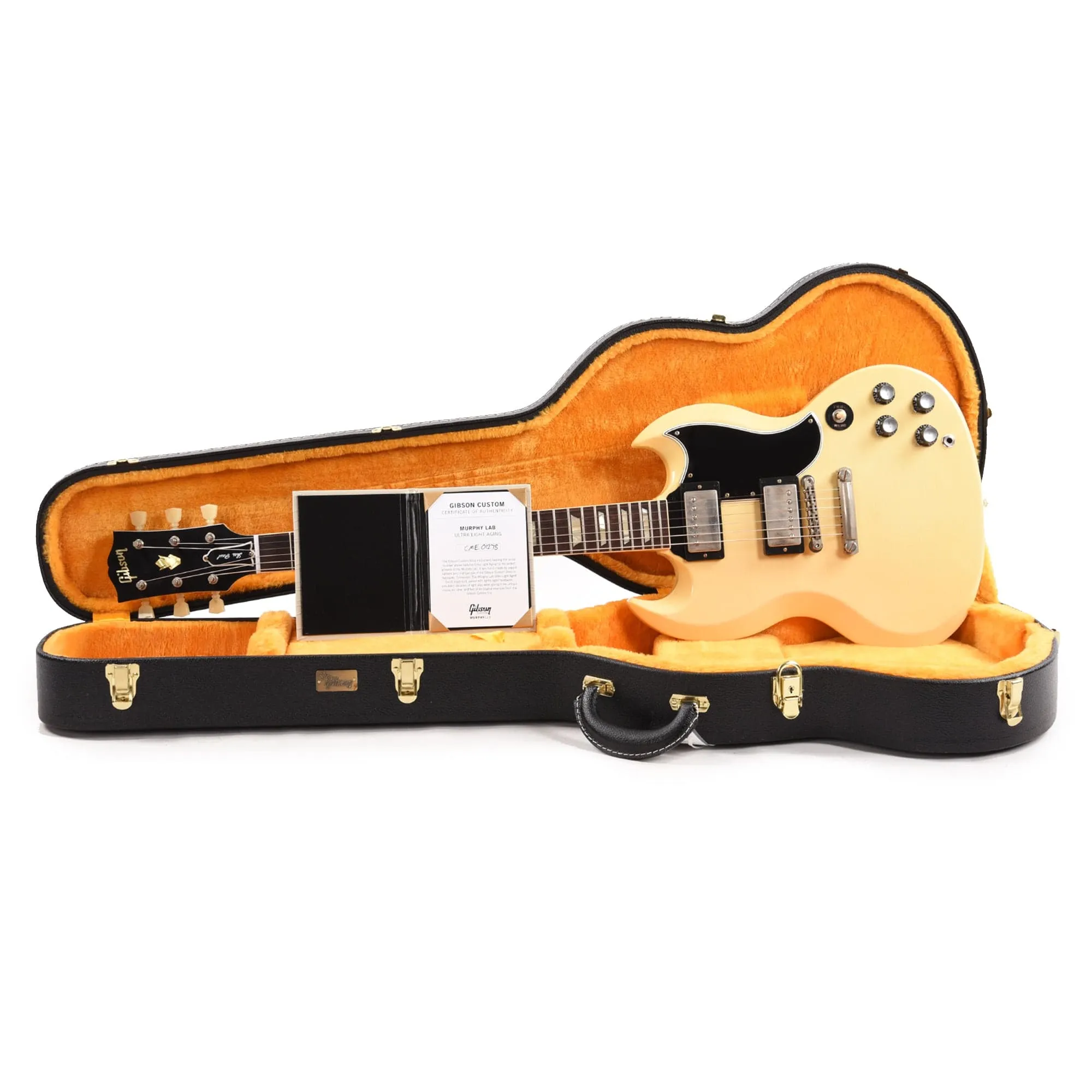 Gibson Custom Shop 1961 SG Standard Reissue "CME Spec" Heavy Antique Polaris White Murphy Lab Ultra Light Aged