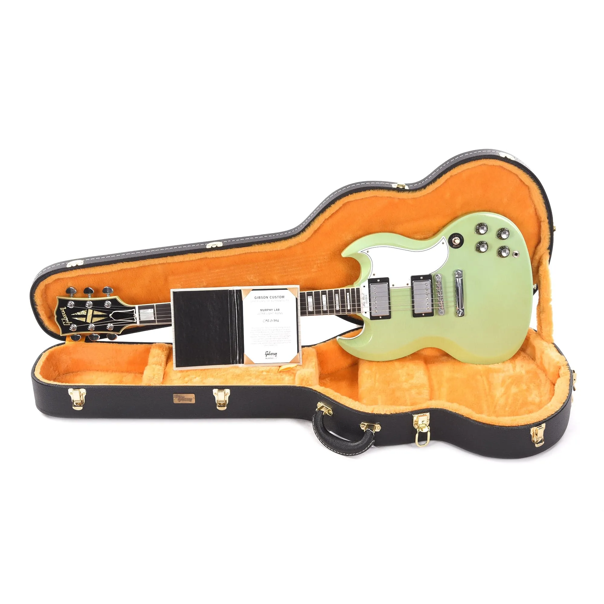 Gibson Custom Shop Murphy Lab 1961 Les Paul SG Custom "CME Spec" Ultra Light Aged Heavy Antique Kerry Green