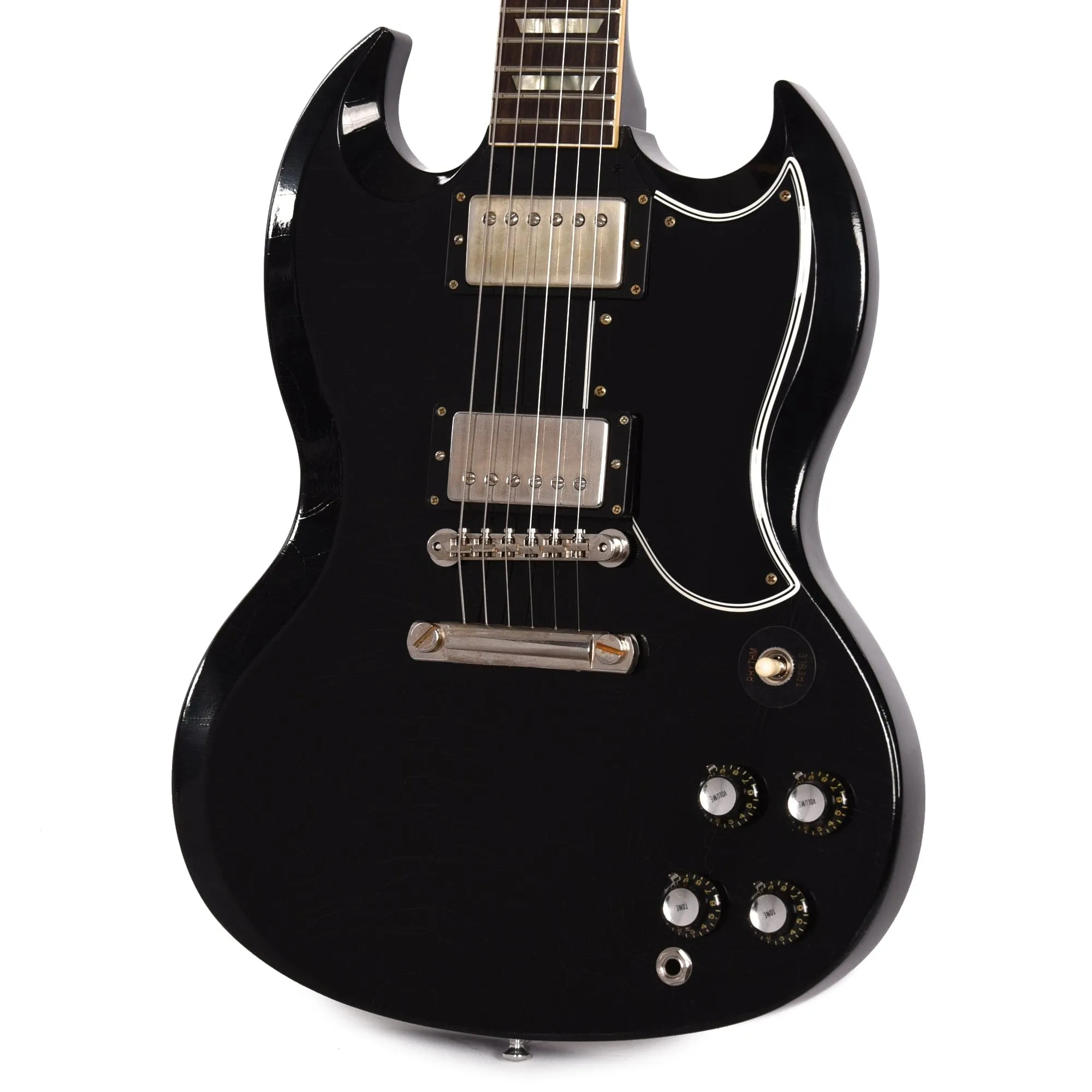 Gibson Custom Shop Murphy Lab 1961 Les Paul SG Standard "CME Spec" Ultra Light Aged Antique Ebony w/Stop Bar & Grovers
