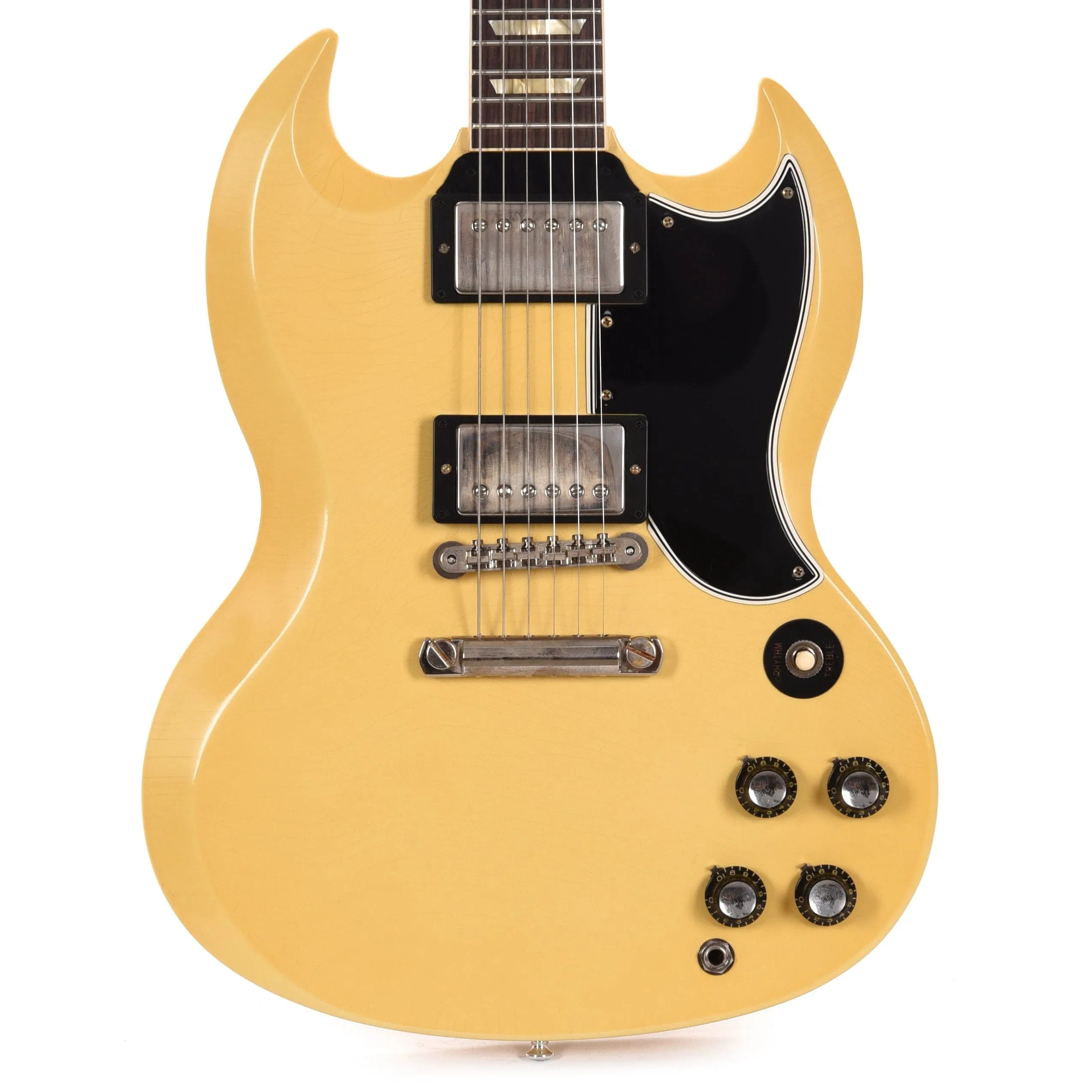Gibson Custom Shop Murphy Lab 1961 Les Paul SG Standard "CME Spec" Ultra Light Aged Antique Polaris White w/Stop Bar & Grovers