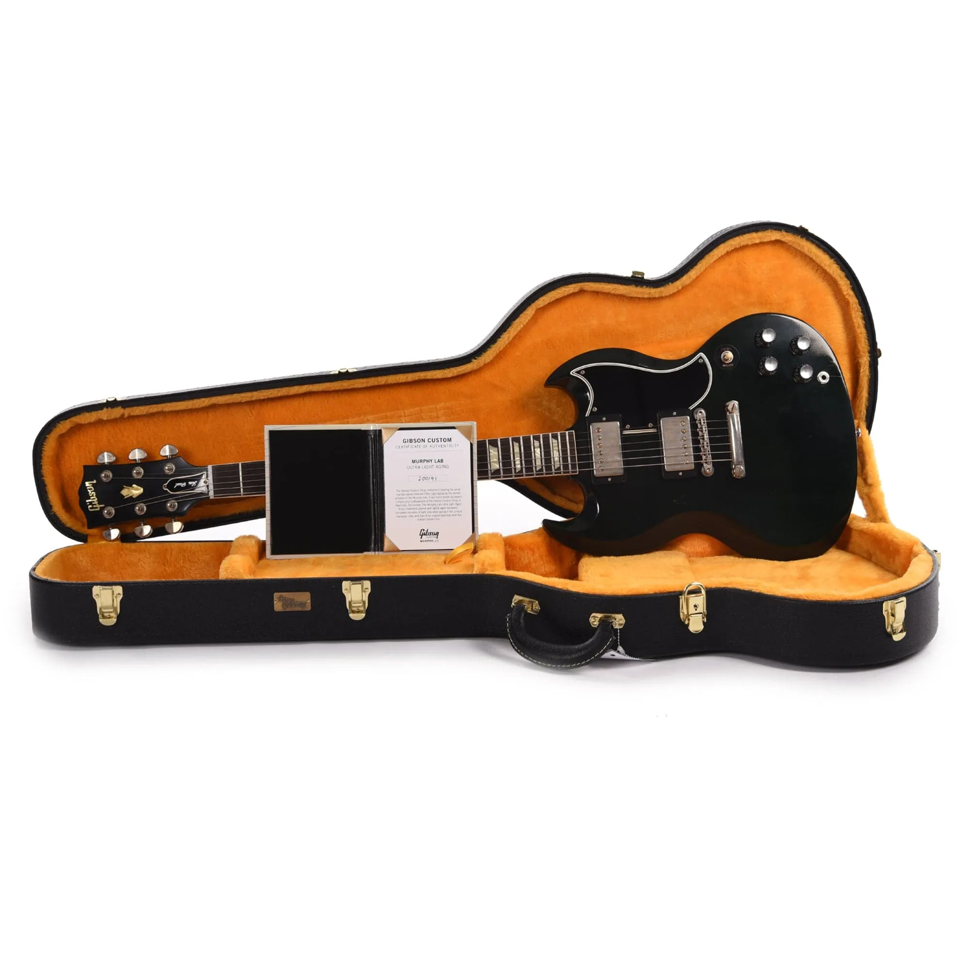 Gibson Custom Shop Murphy Lab 1961 Les Paul SG Standard "CME Spec" Ultra Light Aged Antique Sage w/Stop Bar & Grovers