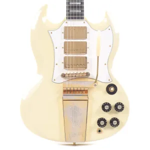 Gibson Custom Shop SG Custom 3-Pickup Classic White VOS w/Maestro