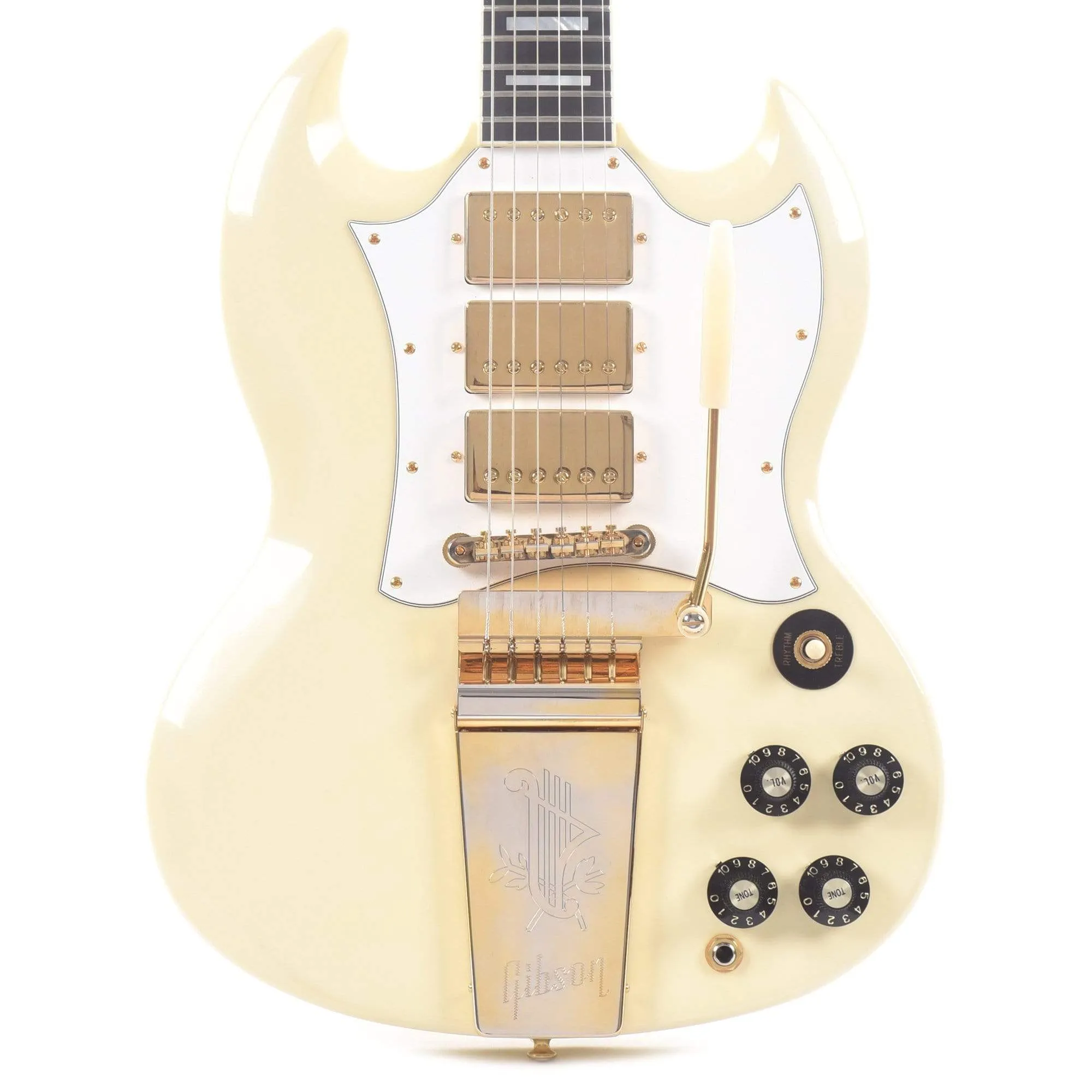 Gibson Custom Shop SG Custom 3-Pickup Classic White VOS w/Maestro
