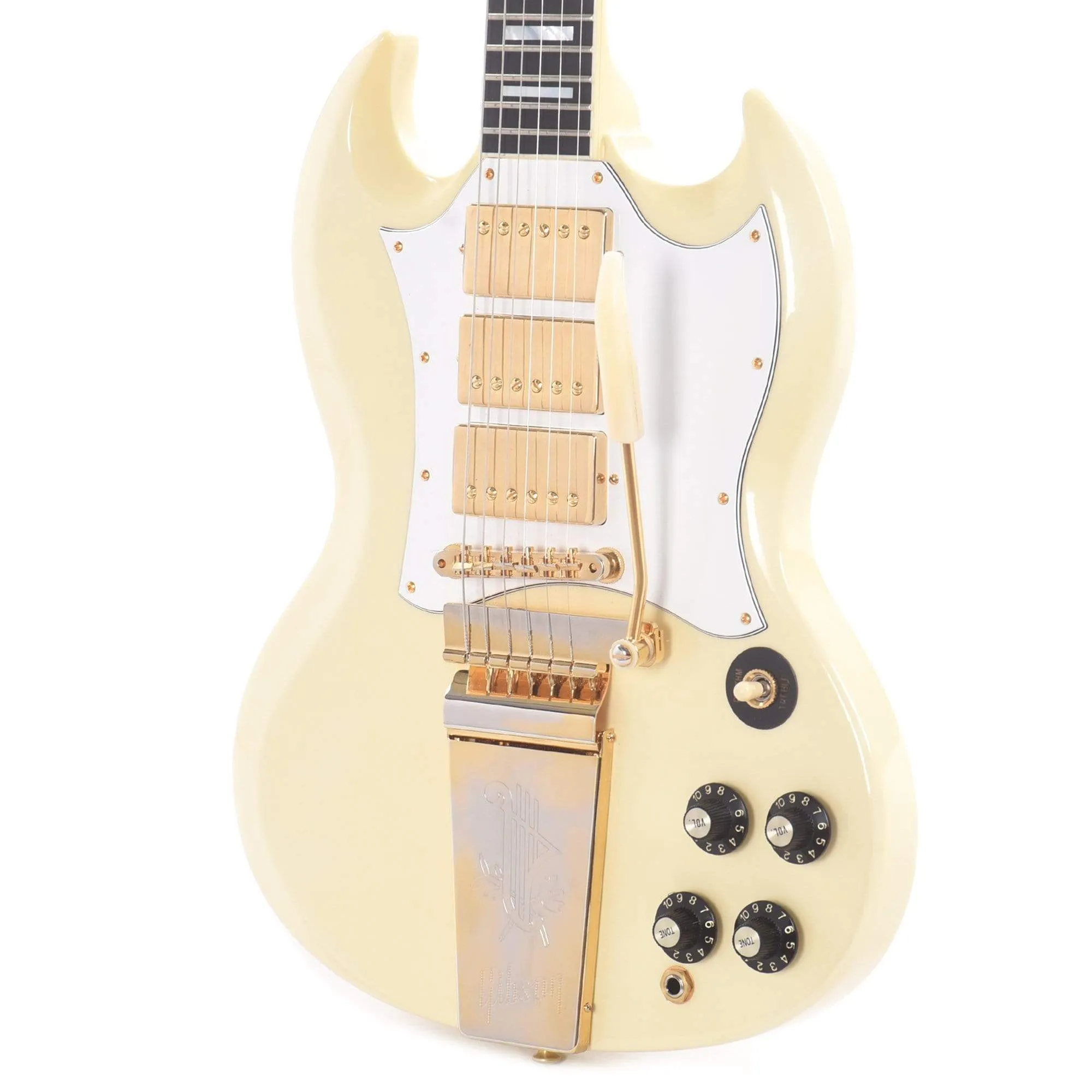 Gibson Custom Shop SG Custom 3-Pickup Classic White VOS w/Maestro