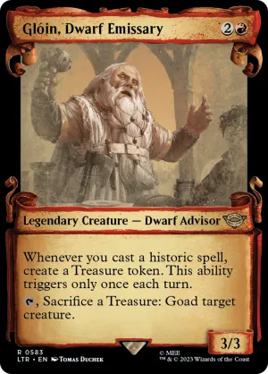Glóin, Dwarf Emissary (LTR-583) - The Lord of the Rings: Tales of Middle-earth: (Showcase) Scroll [Rare]