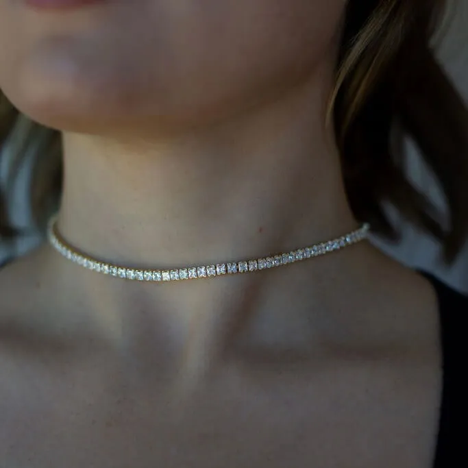 Goddess Diamond Tennis Necklace