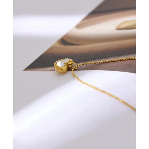 Golden Love Heart Pendant