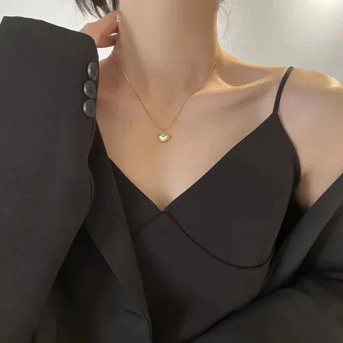 Golden Love Heart Pendant