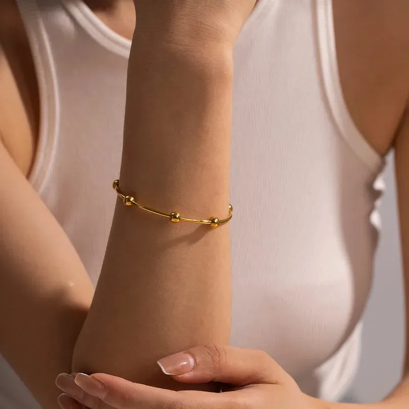 Golden Orb Bangle