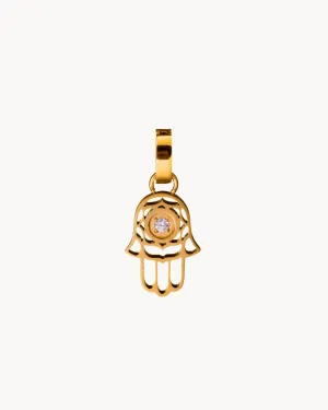Hand of Fatima Pendant, Gold
