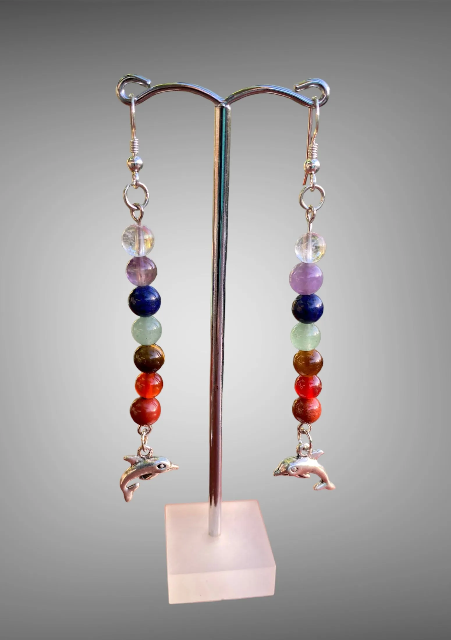Handmade Chakra Gemstone Earrings
