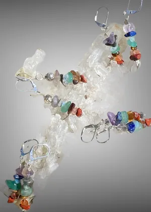 Handmade Chakra Gemstone Earrings