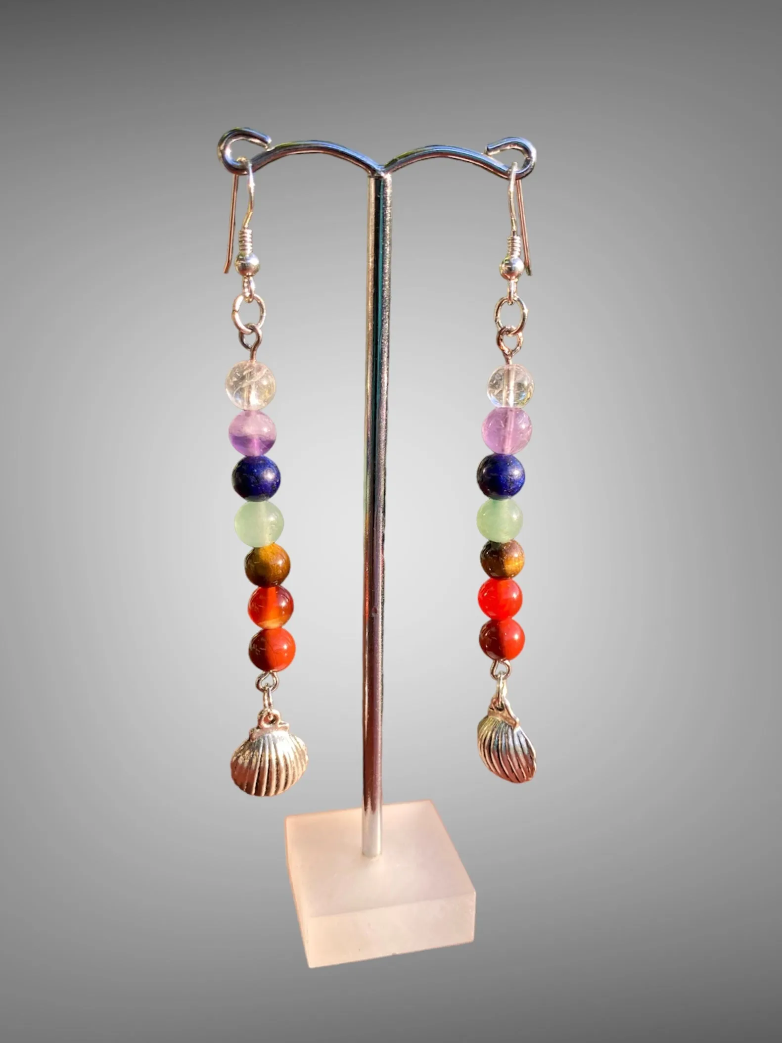 Handmade Chakra Gemstone Earrings