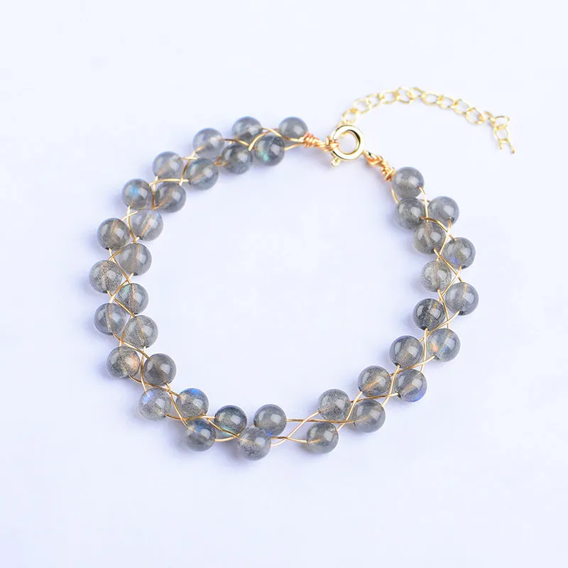 Handmade diy fashion jewelry crystal bracelet custom birthday gift