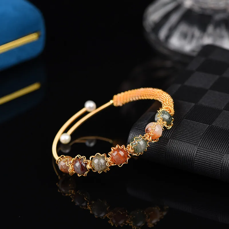 Handmade diy fashion jewelry crystal bracelet custom birthday gift