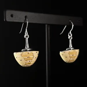 Handmade Millefiori Porcelain Travels Drop Earrings, Handmade - Blue Studio