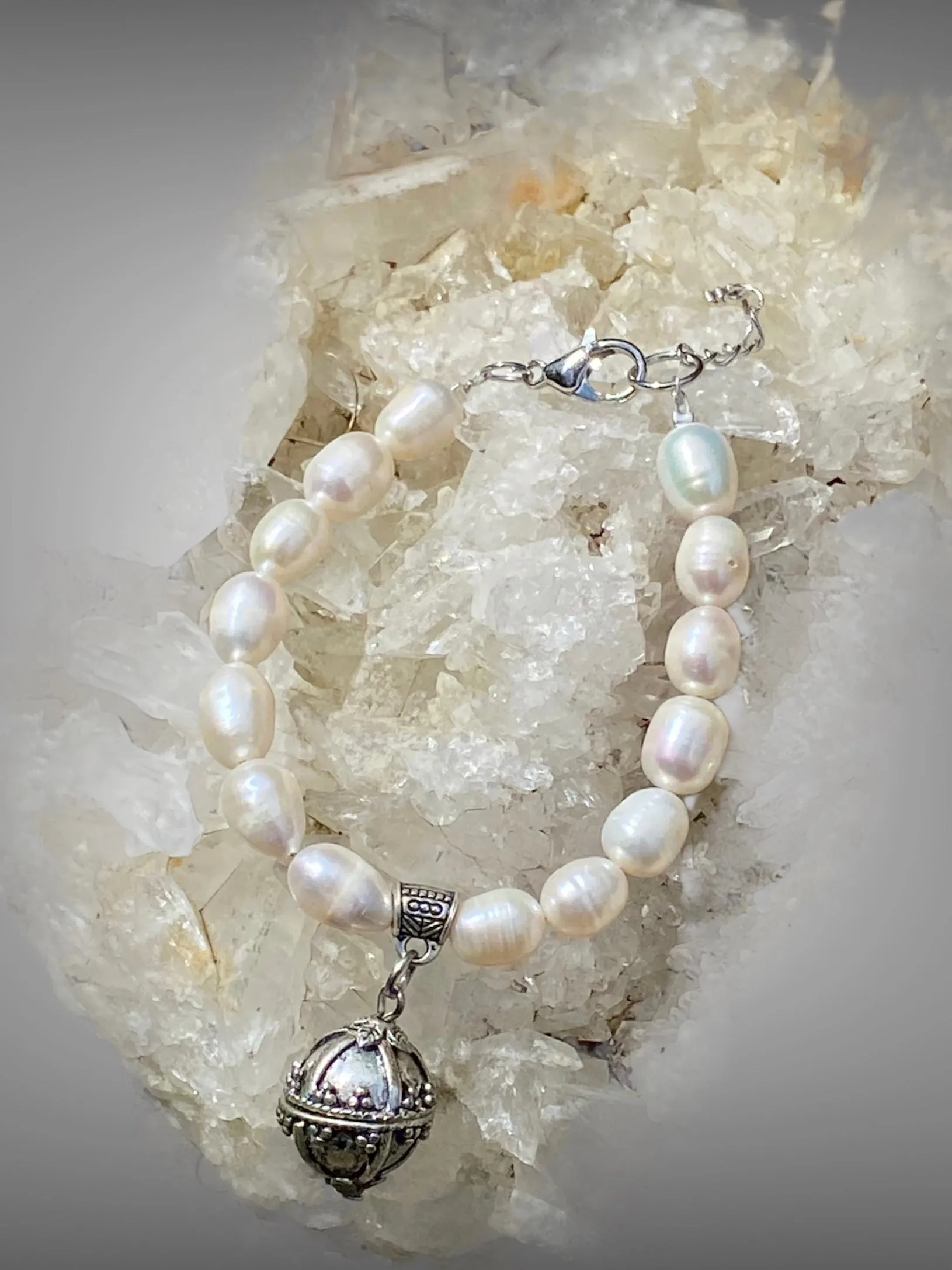 Handmade Pearl Bead Earrings