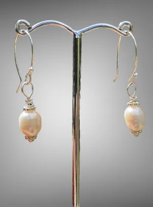 Handmade Pearl Bead Earrings