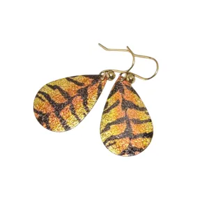Handmade Tiger Print Earrings