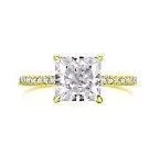 Ice Flower Cut 8A High Quality AAAAA High Carbon Diamonds Set with Four Claw Design Party Engagement Rings