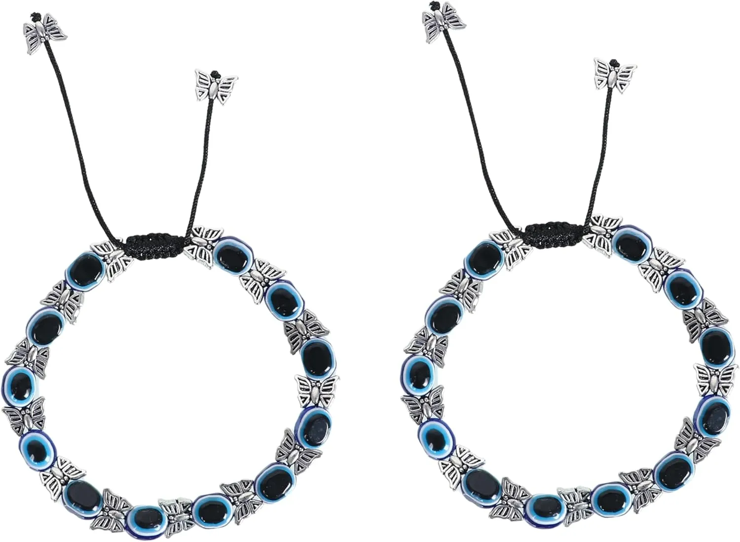 Indian Ethnic Evil Eye Butterfly Traditional Ethnic Silver Oxidized Plated Payal Anklet Women