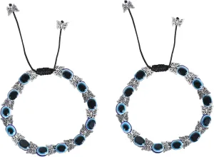 Indian Ethnic Evil Eye Butterfly Traditional Ethnic Silver Oxidized Plated Payal Anklet Women