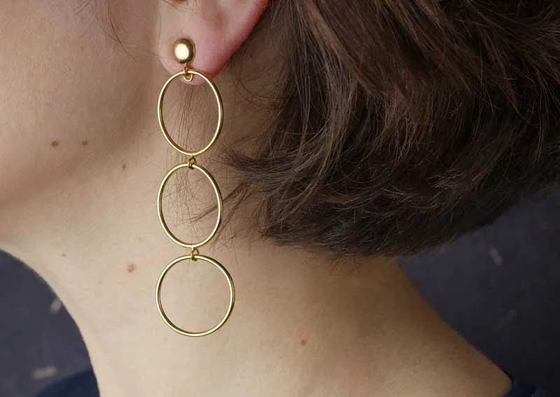 Ines Earrings - 18k Gold Plated