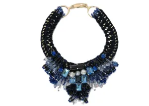 Izoa Ornate Necklace Blue