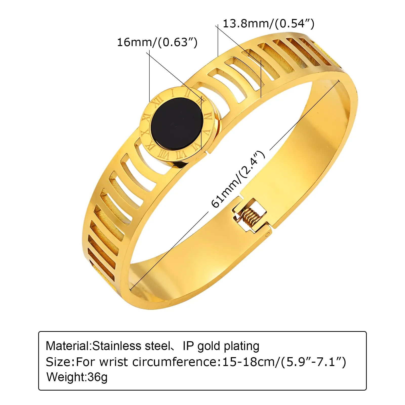 Jewelry CZ Stone Bracelet, Gold High Quality Stainless Steel Cubic Zirconia Bracelets