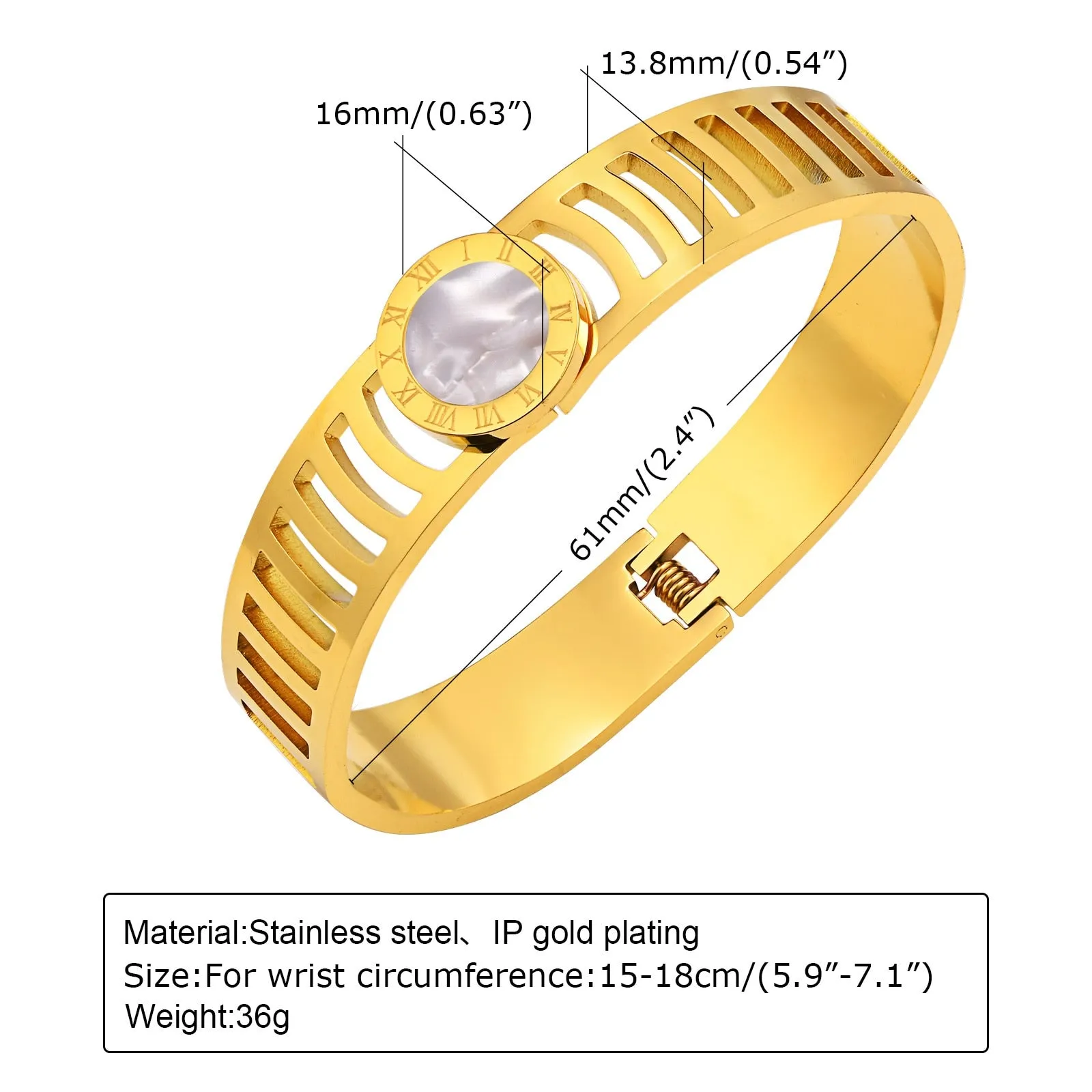 Jewelry CZ Stone Bracelet, Gold High Quality Stainless Steel Cubic Zirconia Bracelets