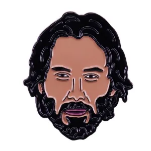 Keanu Reeves Badge great person Enamel Pin