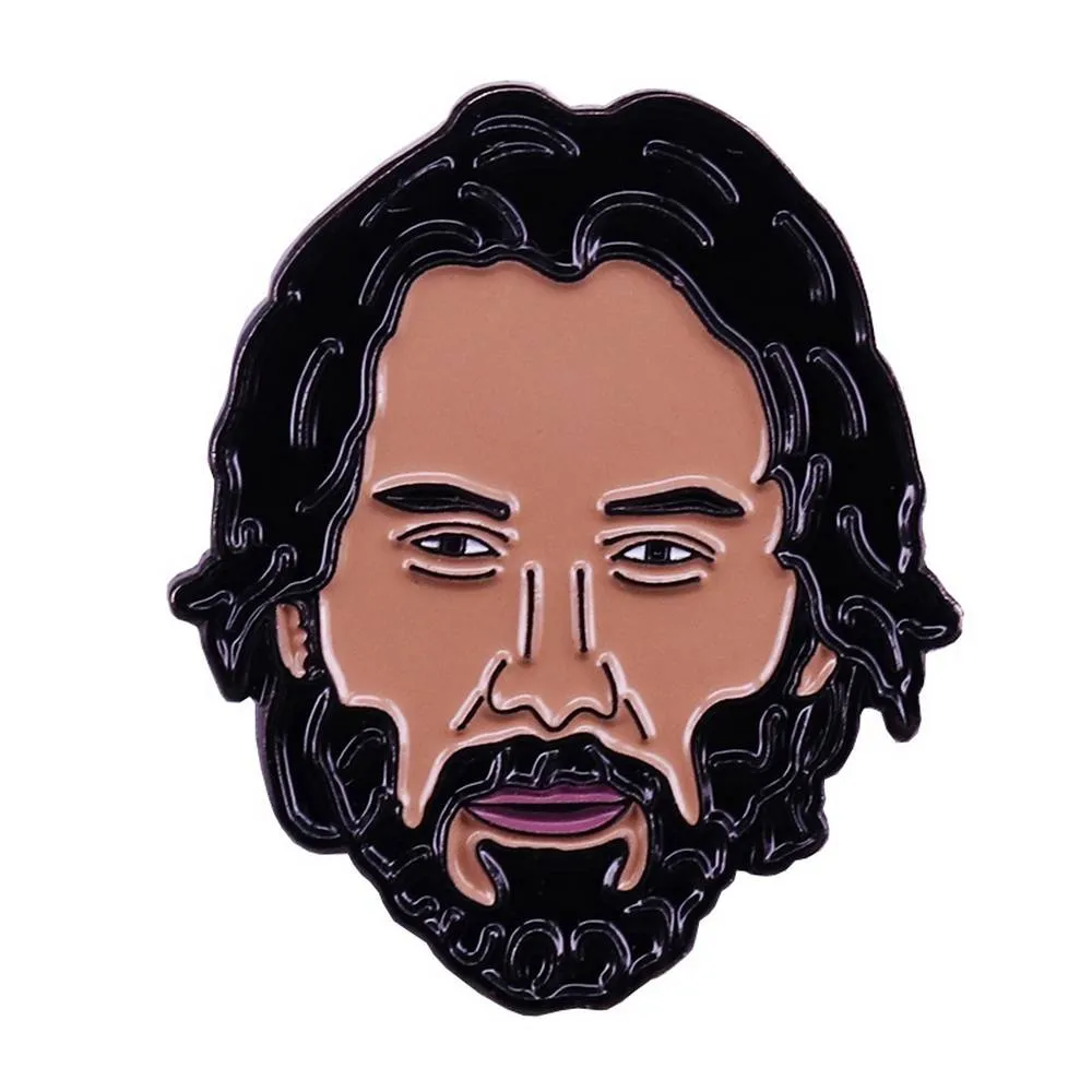 Keanu Reeves Badge great person Enamel Pin