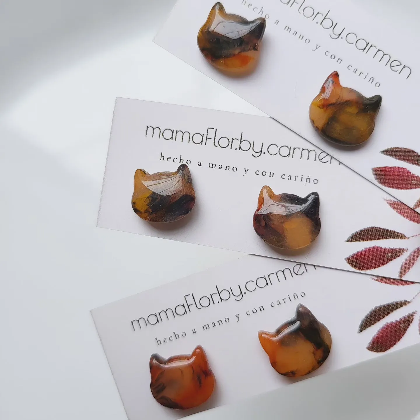 Kitty Stud Earrings - 5 color options