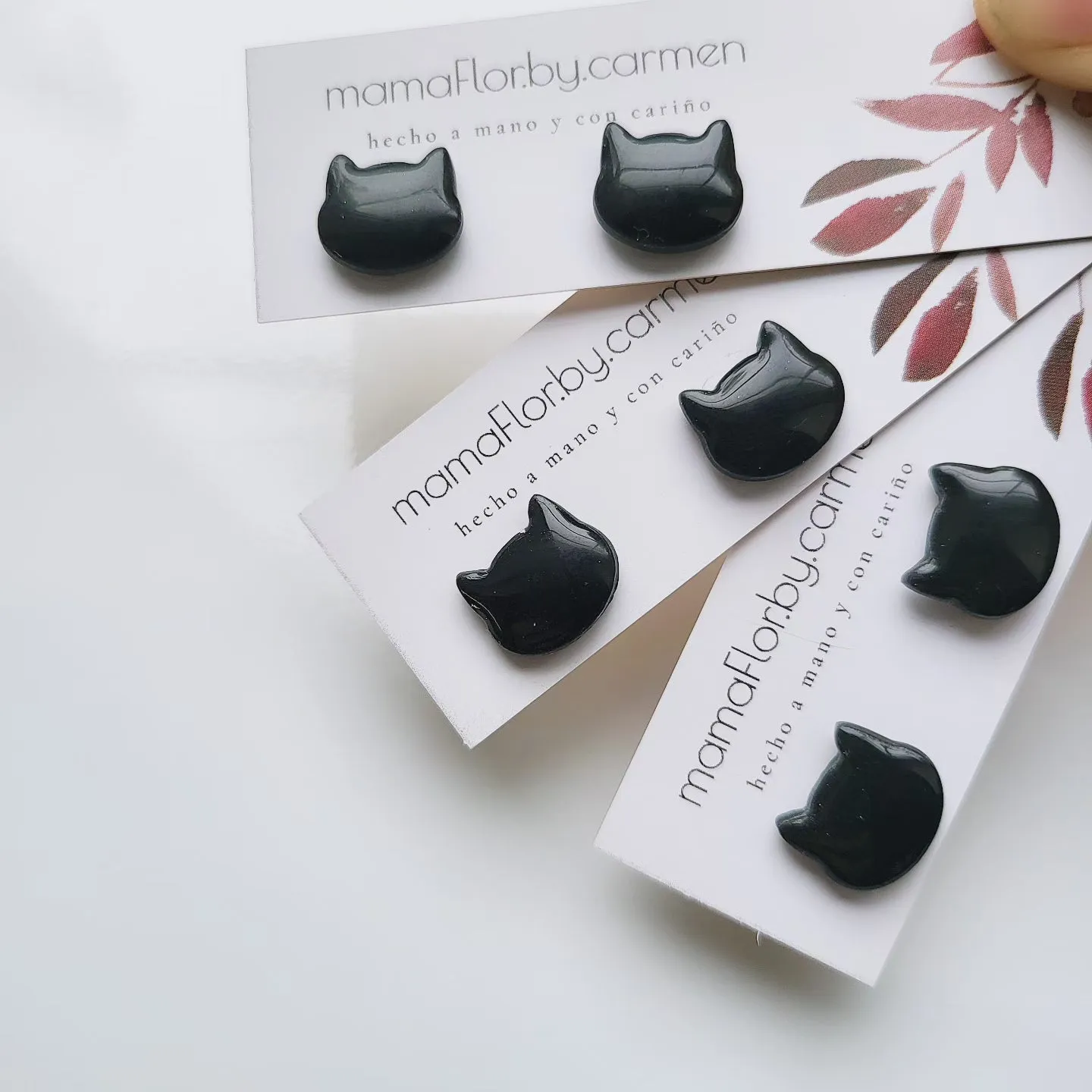 Kitty Stud Earrings - 5 color options
