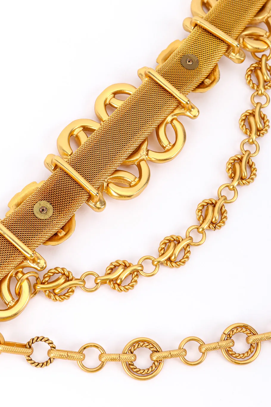 Lion Face Chain Drop Belt