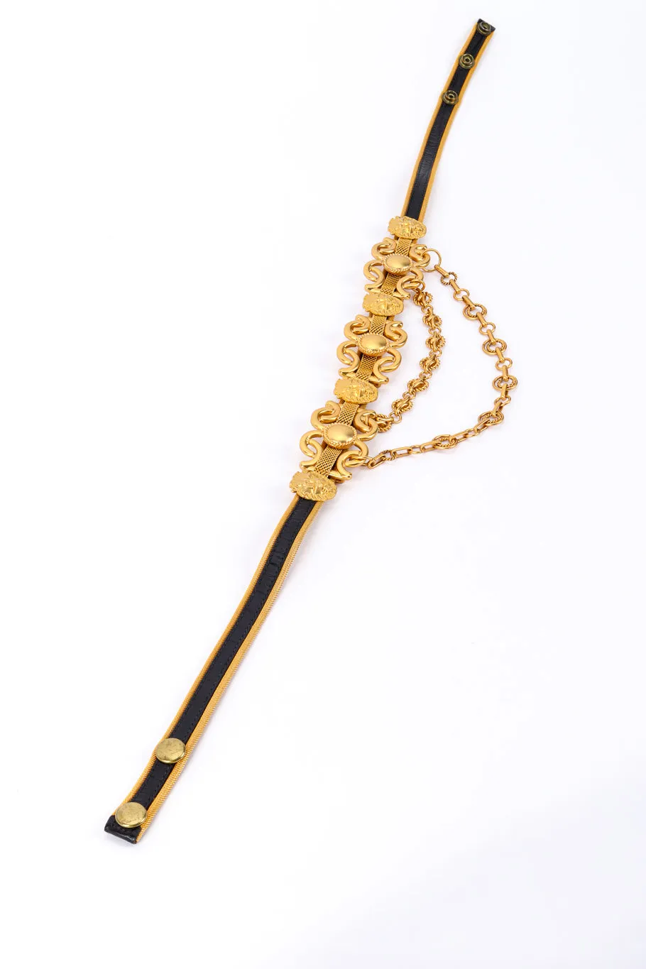 Lion Face Chain Drop Belt