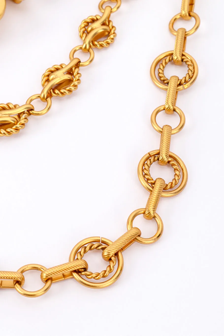 Lion Face Chain Drop Belt