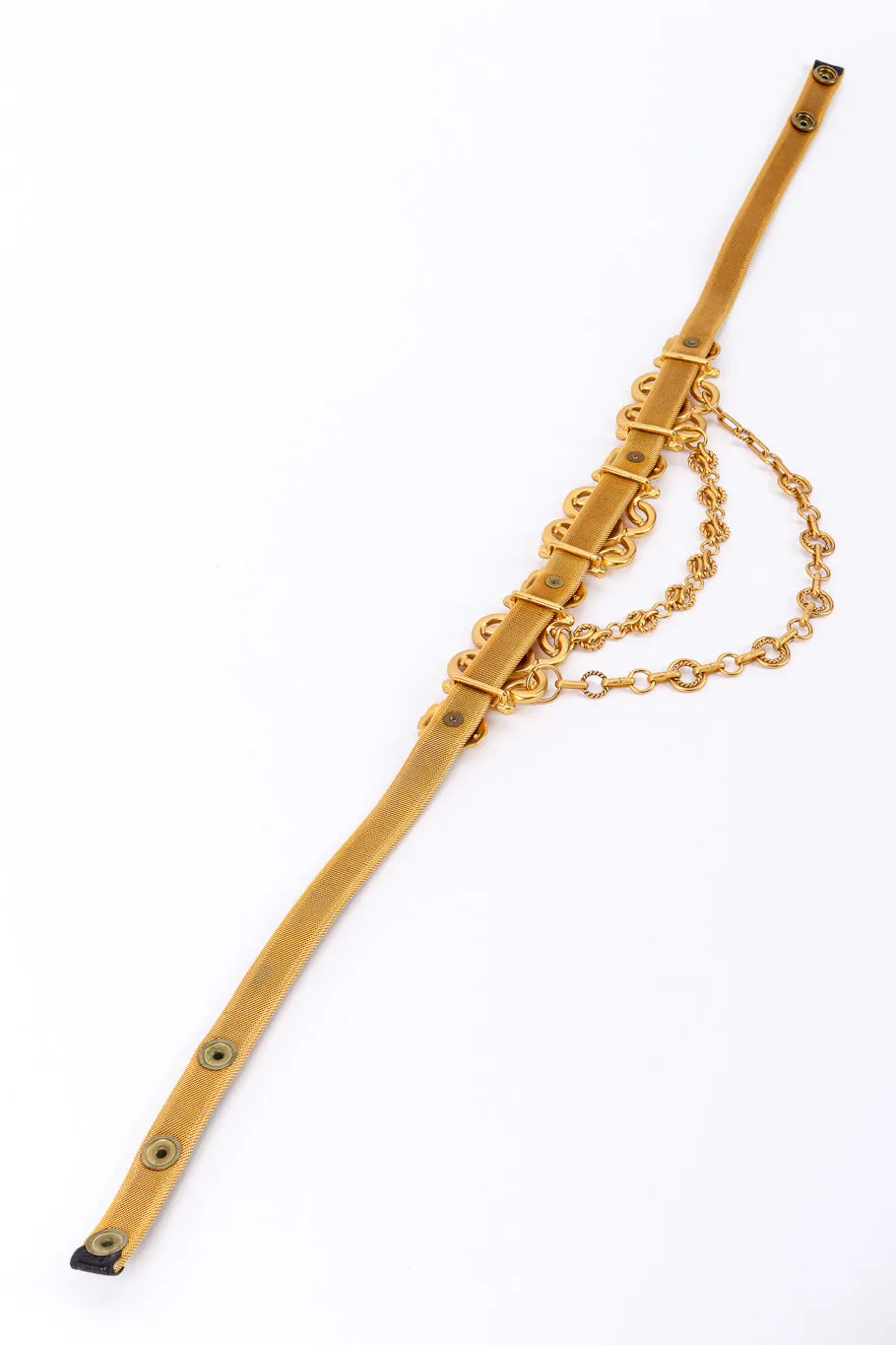 Lion Face Chain Drop Belt