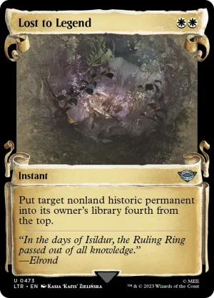 Lost to Legend (LTR-473) - The Lord of the Rings: Tales of Middle-earth: (Showcase) Scroll Foil [Uncommon]