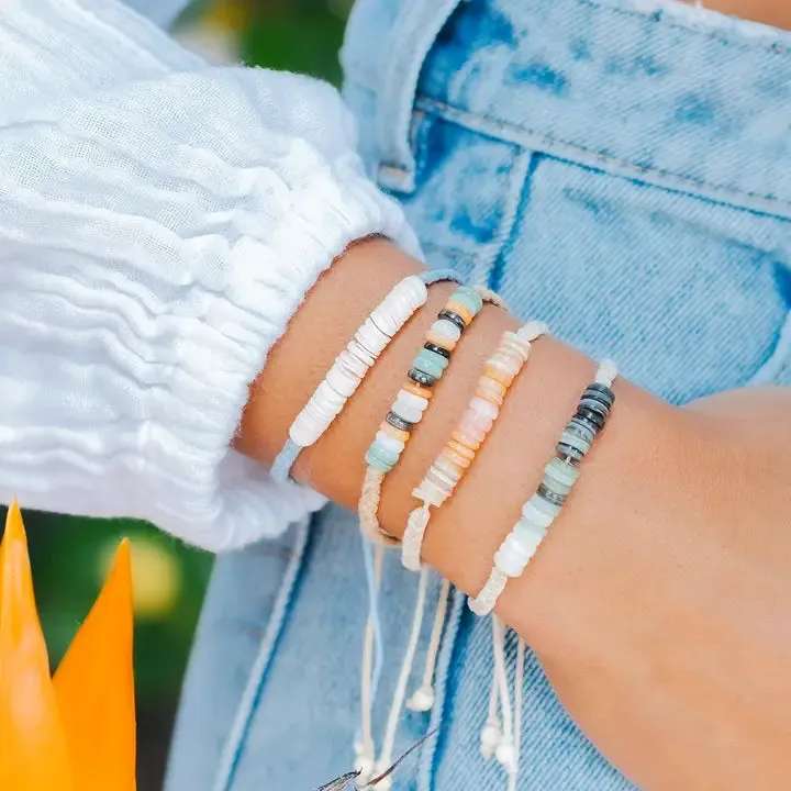 Lotus And Luna Braided Puka Bracelet